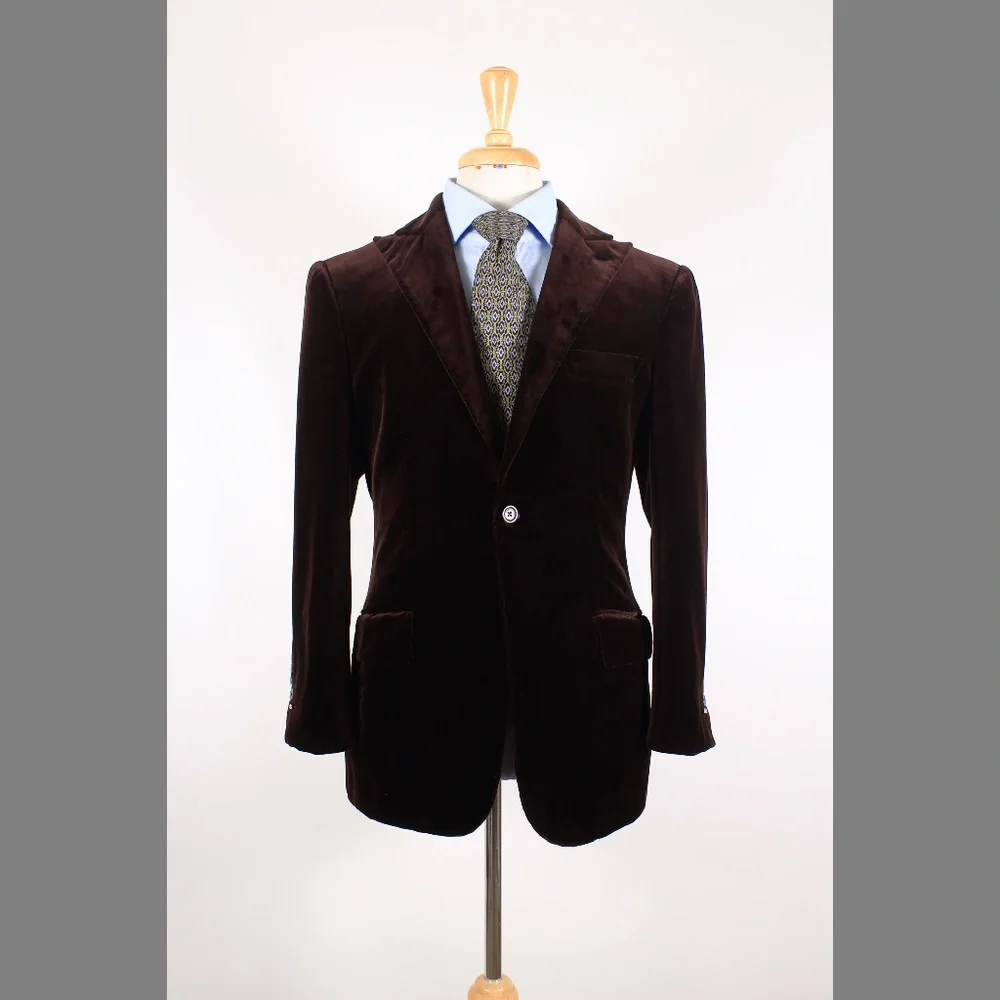 Whitcomb & Shaftesbury 40S Brown Sport Coat Y789